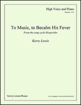 To Music, to Becalm His Fever Vocal Solo & Collections sheet music cover